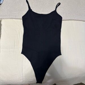 Amazon Women’s black ribbed bodysuit